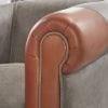 Delta-chesterfield-eigentijds-fauteuil-josh-grey-cognac-zijvooraanzicht-links