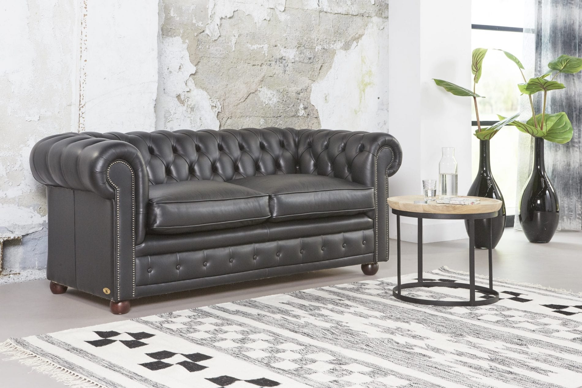 Cavendish premium chesterfield zwart