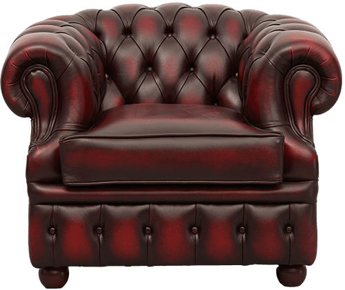 Delta-chesterfield-traditioneel-1zits-Cambridge-stoel-carved-arm-ant-red-30407-27-vooraanzicht