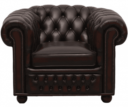 Delta-chesterfield-traditioneel-stoel-1zits-Cambridge-ant-rust-vooraanzicht