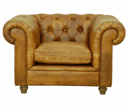 Delta-chesterfield-eigentijds-stoel-Malbeck-cognac-voorzijde