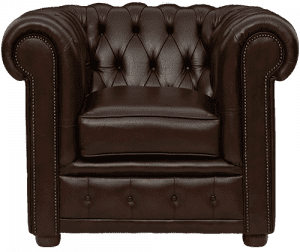 Delta-chesterfield-traditioneel-1zits-stoel-York-antique-brown-vooraanzicht