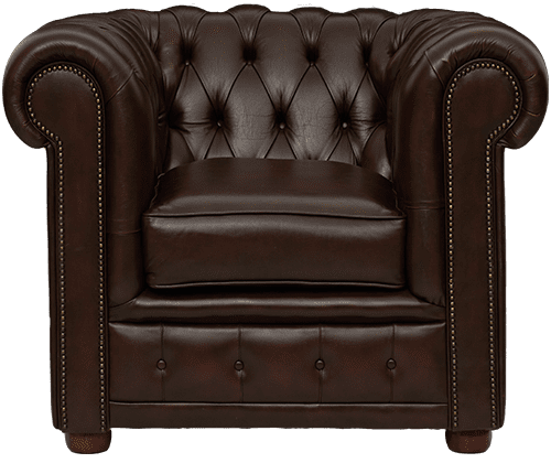 Delta-chesterfield-traditioneel-1zits-stoel-York-antique-brown-vooraanzicht