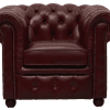 Delta-chesterfield-traditioneel-stoel-Ambassador-de-luxe-oxblood-vooraanzicht