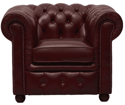 Delta-chesterfield-traditioneel-stoel-Ambassador-de-luxe-oxblood-vooraanzicht