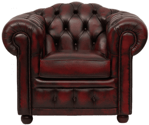 Delta-chesterfield-traditioneel-stoel-Highlander-antique-red-vooraanzicht