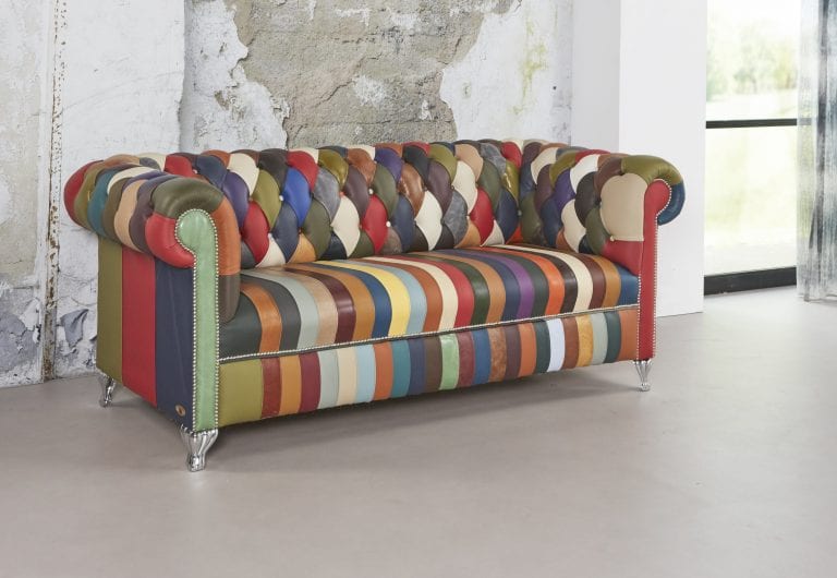 Multicolor 3 zits bank stripe seat