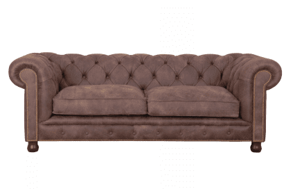 delta-chesterfield-eigentijds-3zits-bank-Jill-faedea-vintage-cognac-vooraanzicht