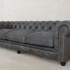 Jill eigentijdse chesterfield in vintage leer