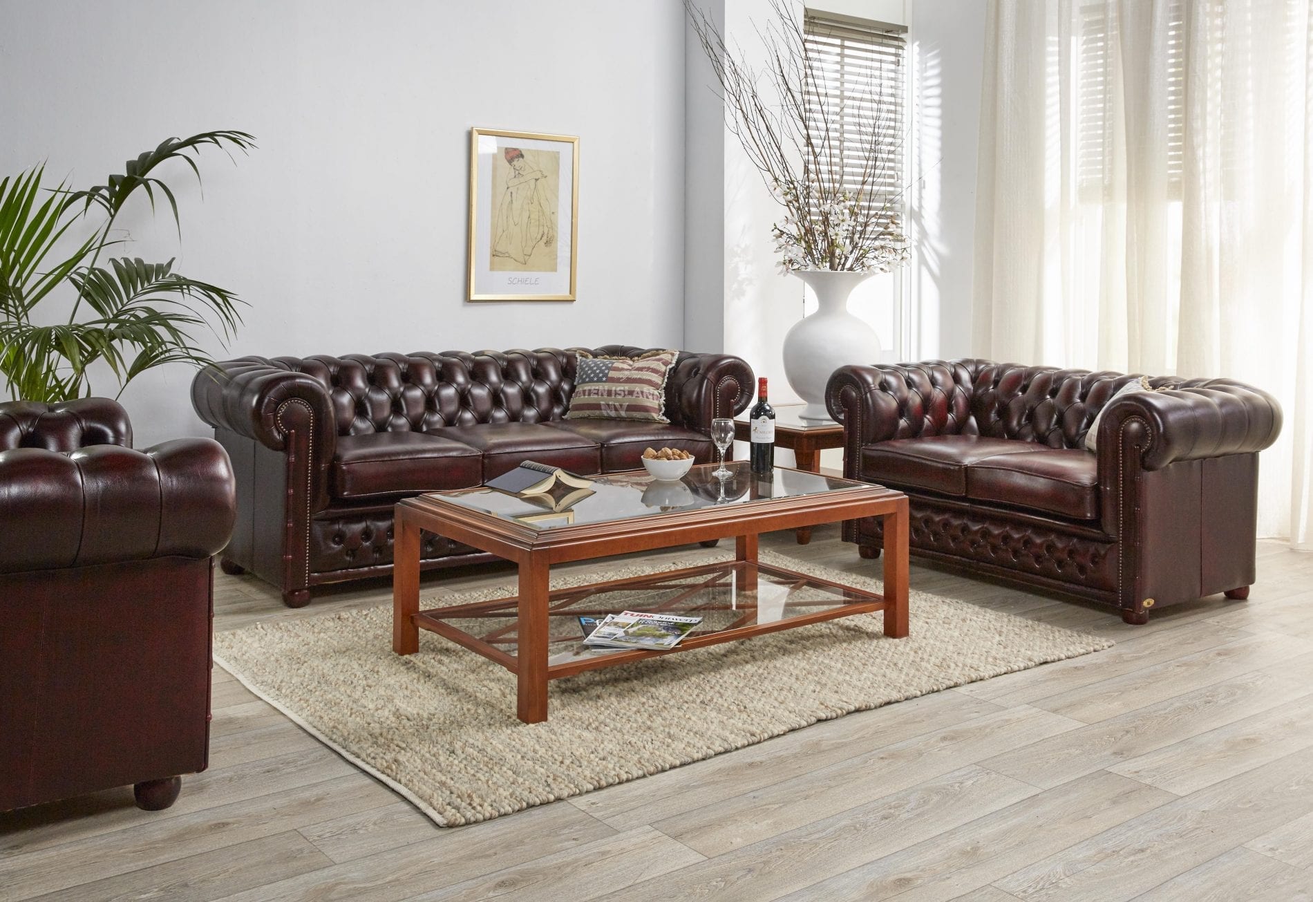 Cavindish engelse chesterfield set