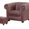 Nieuwe chesterfield Bolton 2,5-1-stool set in vintage leer