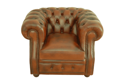 Gebruikte bijna nieuwe chesterfield stoel