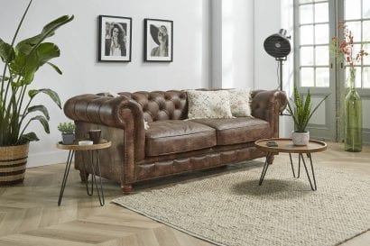 Jane 3,5 zits eigentijdse chesterfield