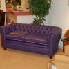 Brnley chesterfield in huiskleur paars