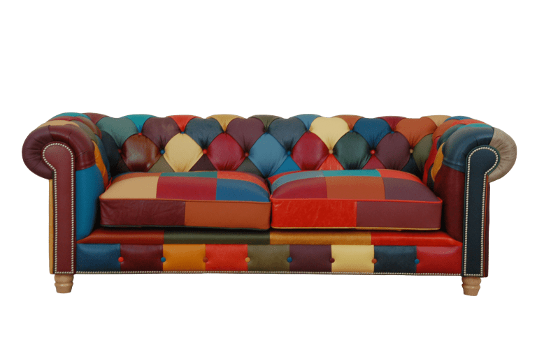 Jason multicolor 3 zits bank met kussens