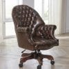 Engelse chesterfield director burostoel