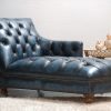 Chesterfield ligbank in handwish leer