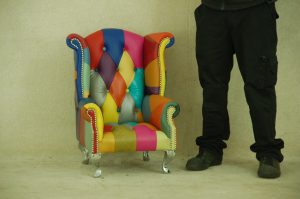 multicolor baby highback chair