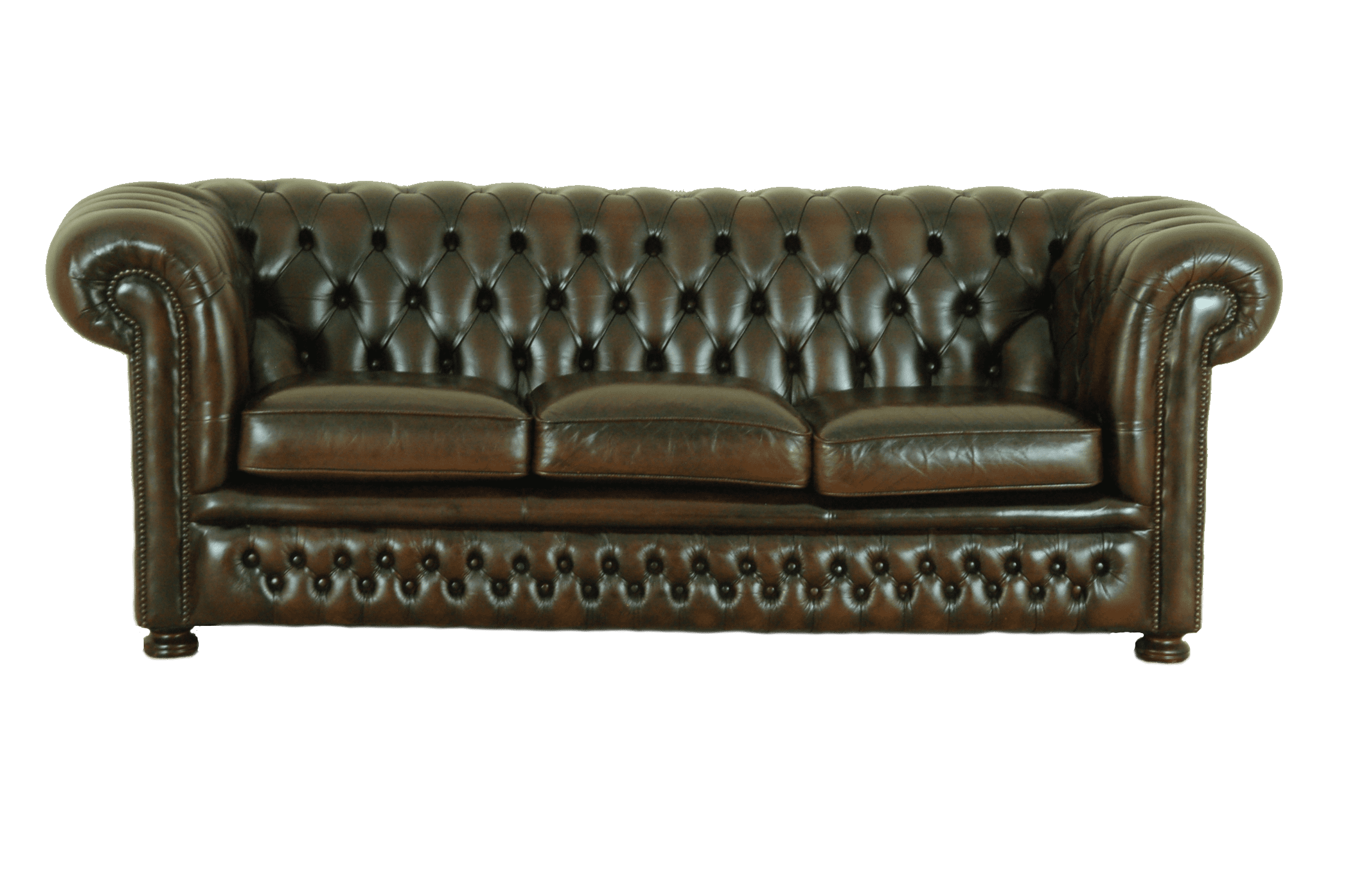 Curved back chesterfield gebruikt