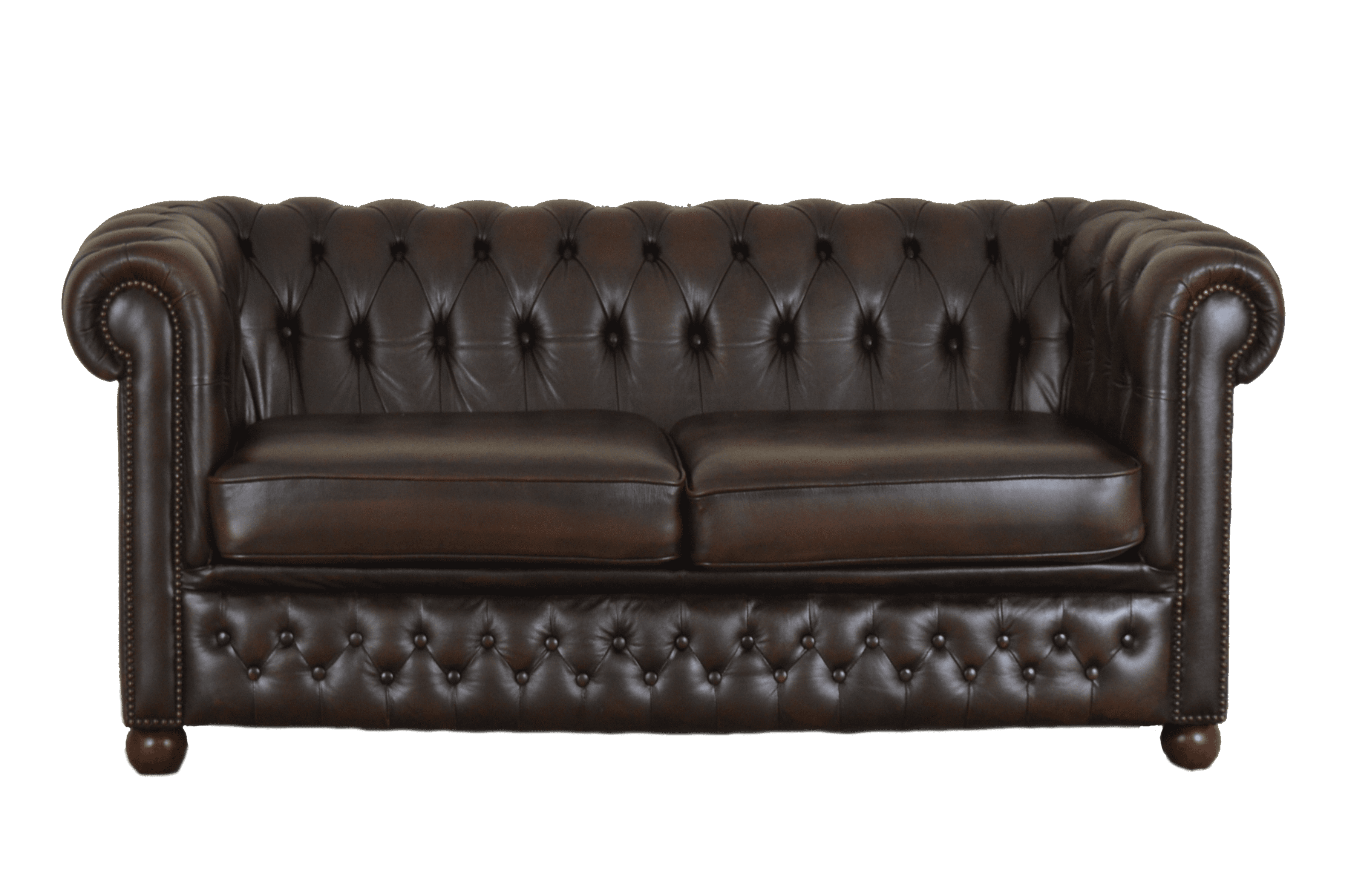 3 zits chesterfield in ant. brown