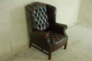 Antique rode chesterfield wing chair