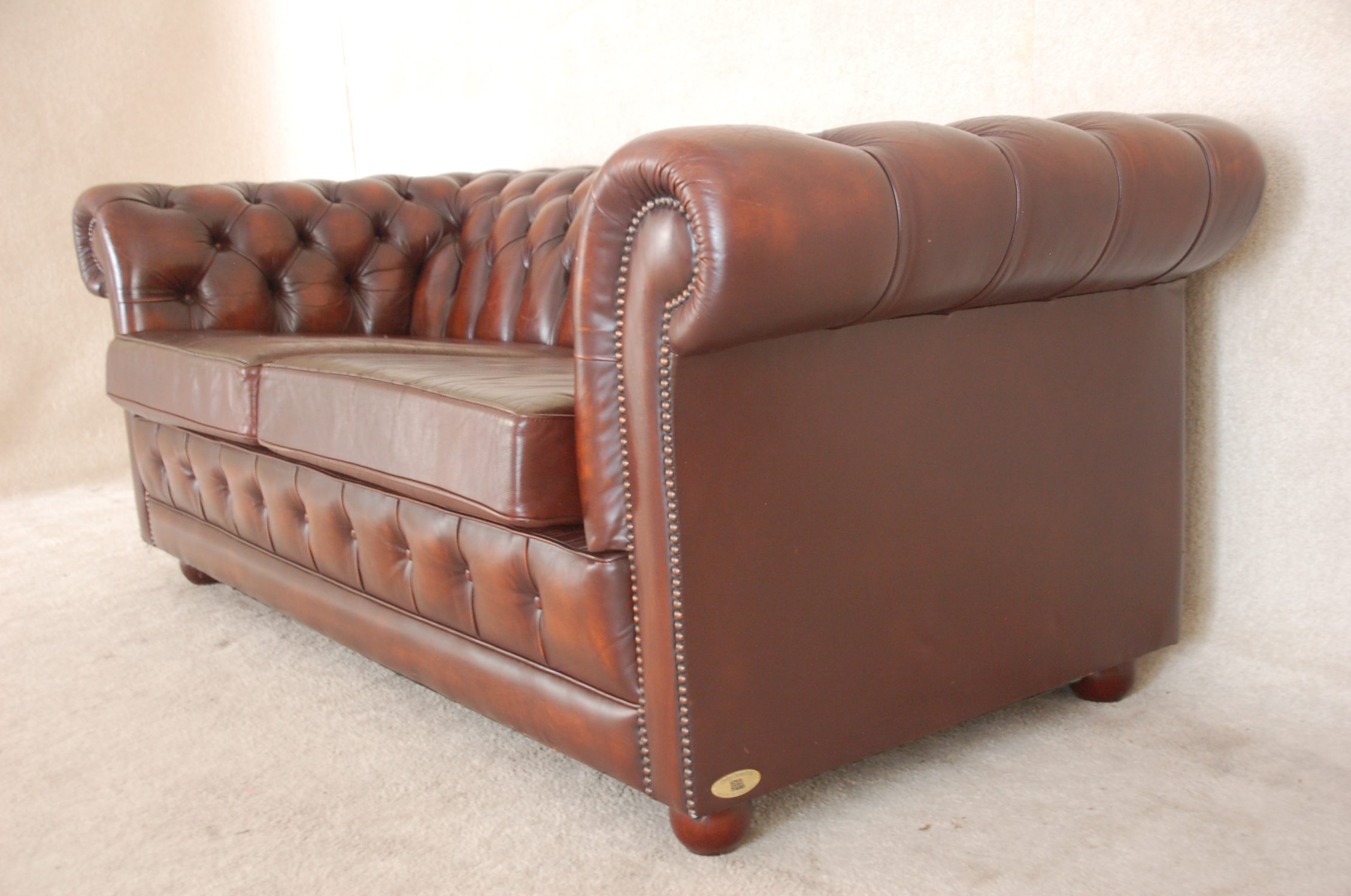 vintage chesterfield 3 zits bank