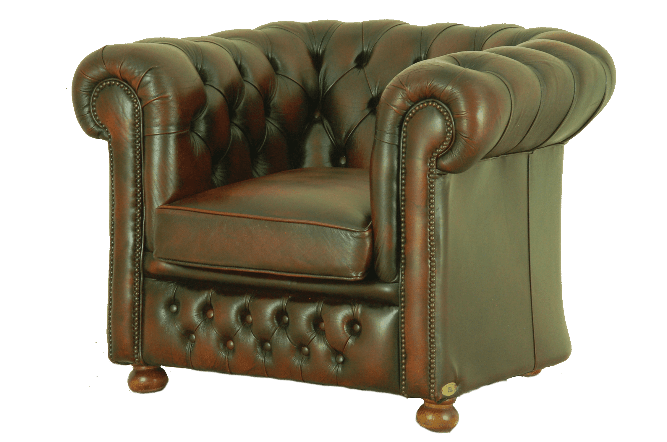 rode midsize lowback chesterfield stoel