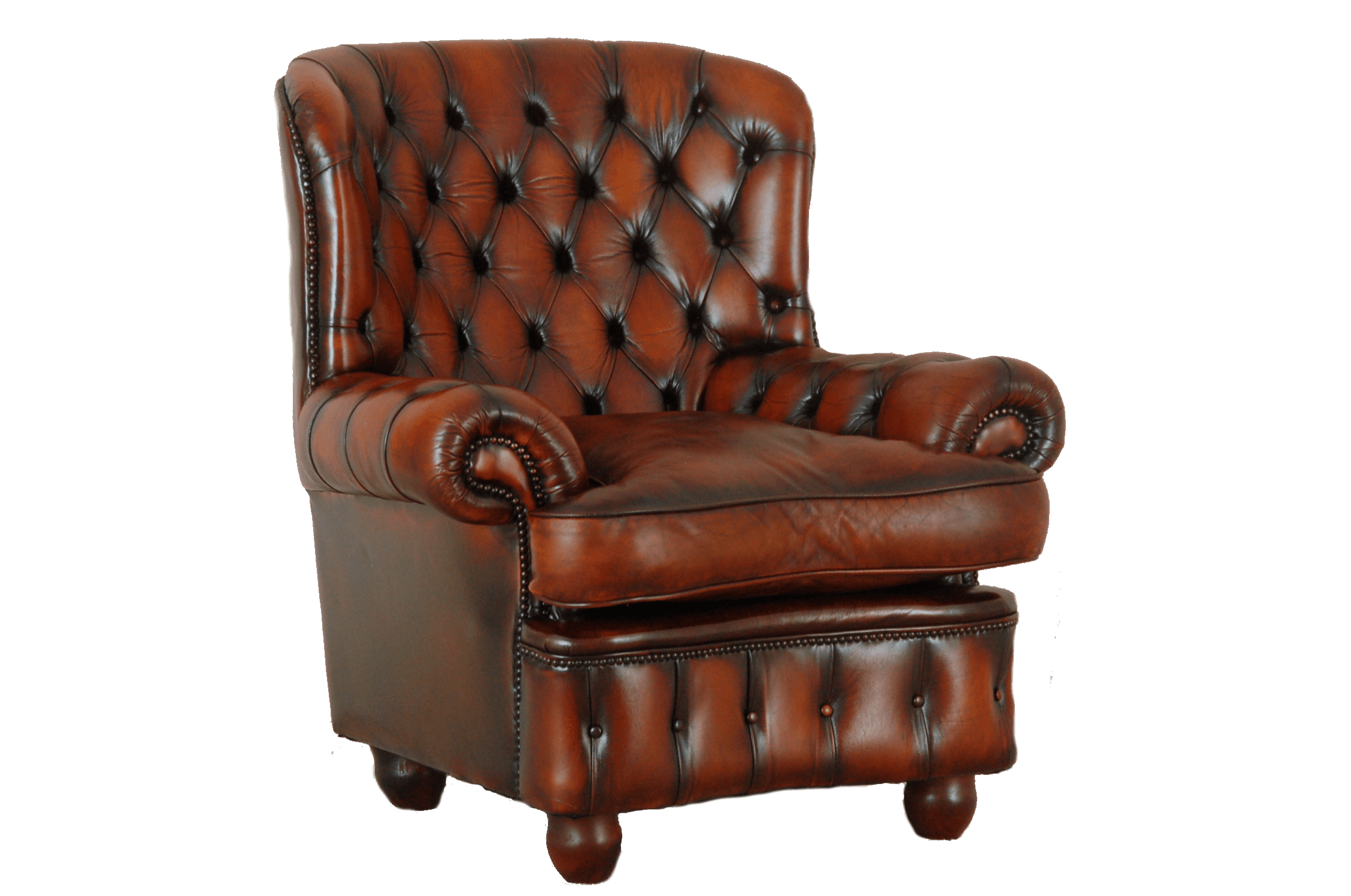Oorfauteuil model Monks in gold