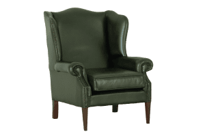 Engelse Gladde Chesterfield oorfauteuil