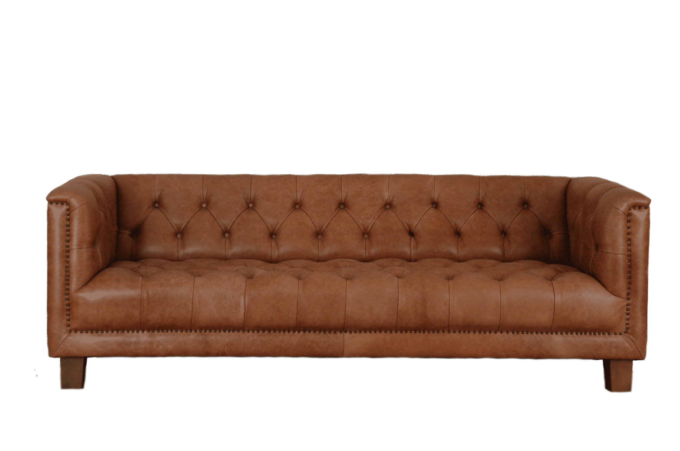 Burton chesterfield toonkamermodel in Rimini rust