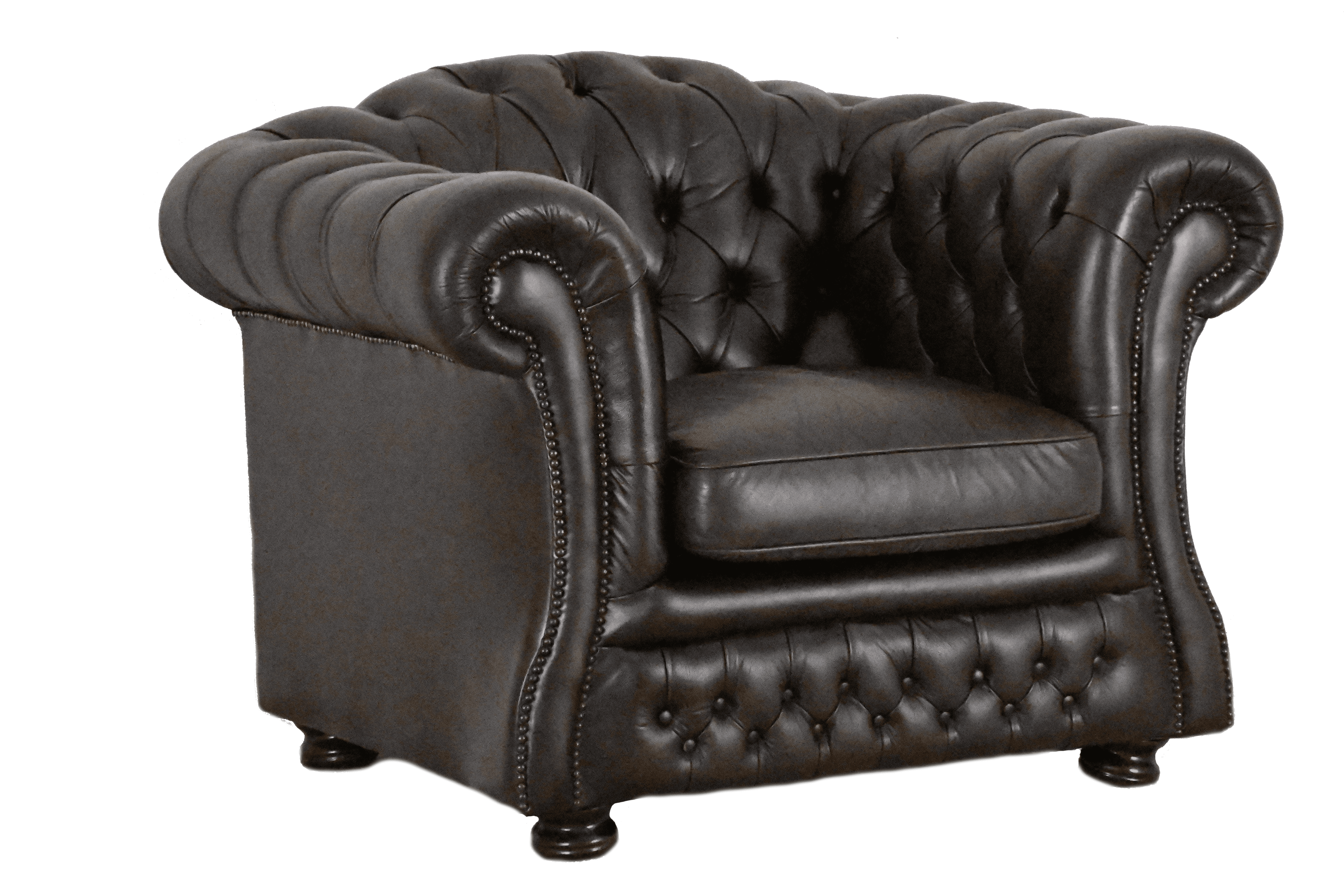 Deze Low-back vintage chesterfield fauteuil koopt je bij Delta Chesterfield √ Wij hebben een grote keuze gerenoveerd/ ongerenoveerde chesterfield meubelen.