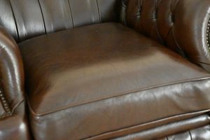 oer chesterfield high back chair in antique brown