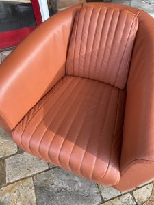 club chair rolf occasion in plain brandy