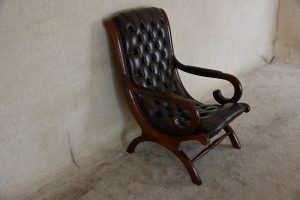 gebruikte chesterfield slipper chair