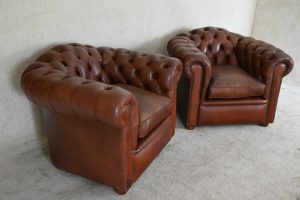 3-1-1 chesterfield combinatie in old cowhide