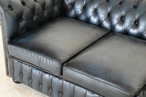 kleinere 3 zits chesterfield in antique blue