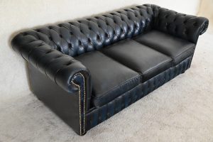 kleinere 3 zits chesterfield in antique blue