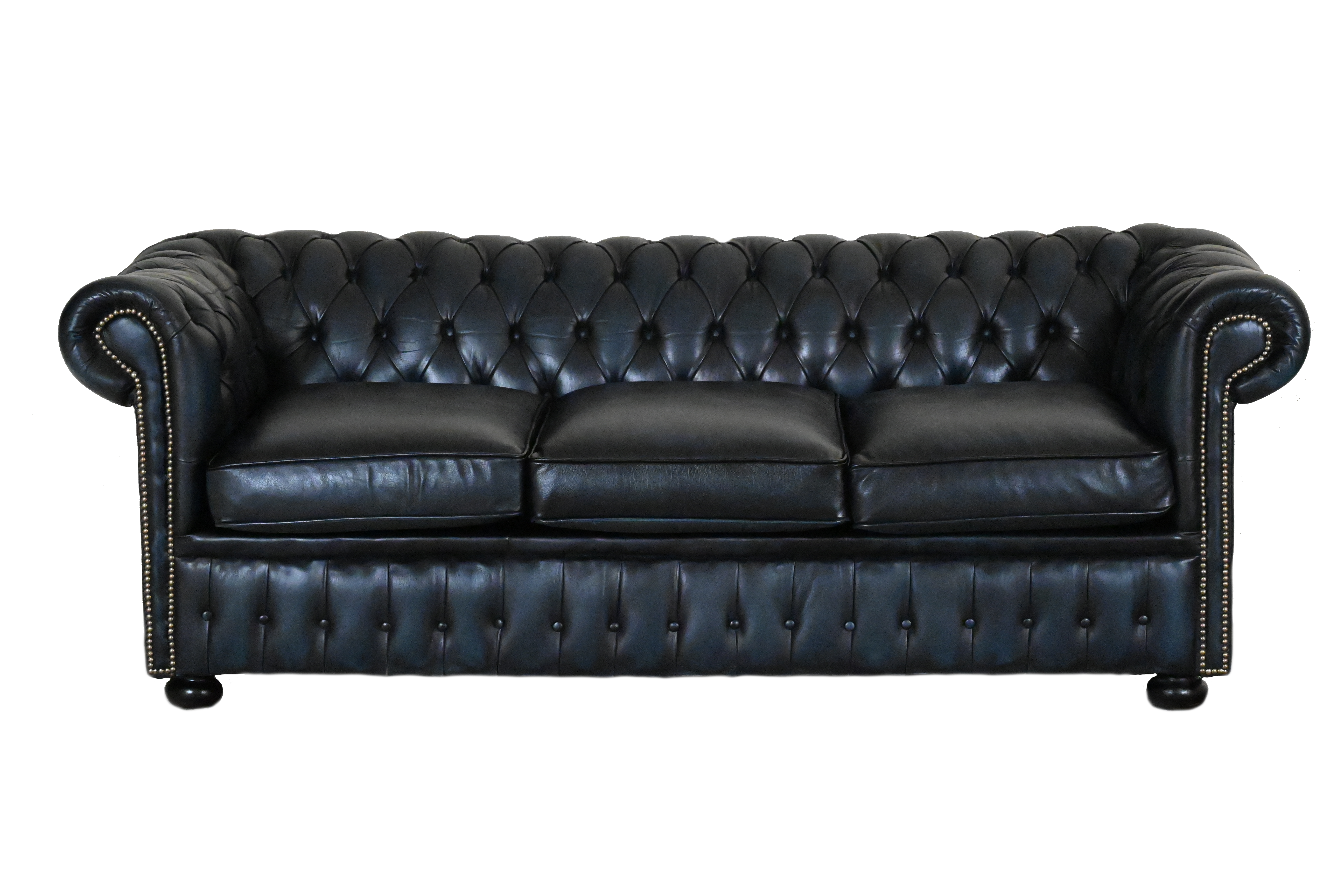 kleinere 3 zits chesterfield in antique blue