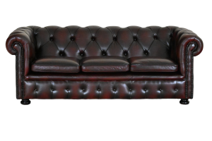 kleine gebruikte drie zits chesterfield bank