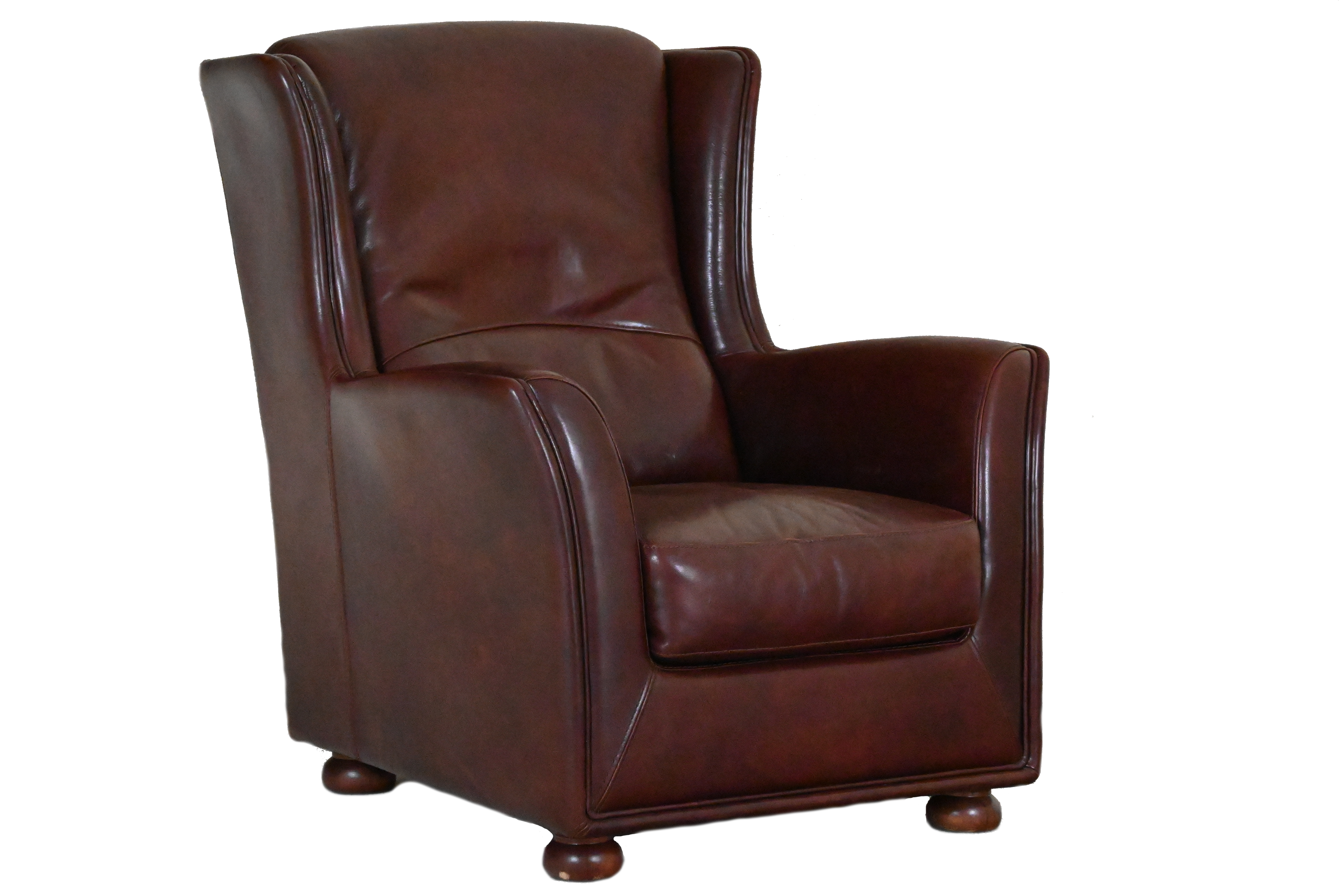 gladde gebruikte high back stoel