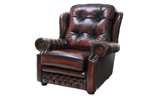 Sandringham toonkamermodel hoge chesterfield oorfauteuil