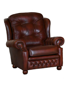 comfortabele hoge chesterfield oorfauteuil gebruikt