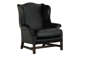grote gebruikte high back plain wing chesterfield stoel