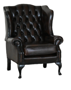 Flatwing Chesterfield oorfauteuil met medium zitcomfort in klassieke stijl #245119 of 20.