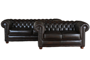 3+2 zits chesterfield in ant. Brown