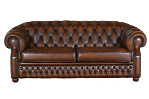 Comfortabele 3-zits Chesterfield Windsor met hogere rug. Uitstekende staat, direct leverbaar zoals op foto. Duurzaam, voordelig en met garantie.