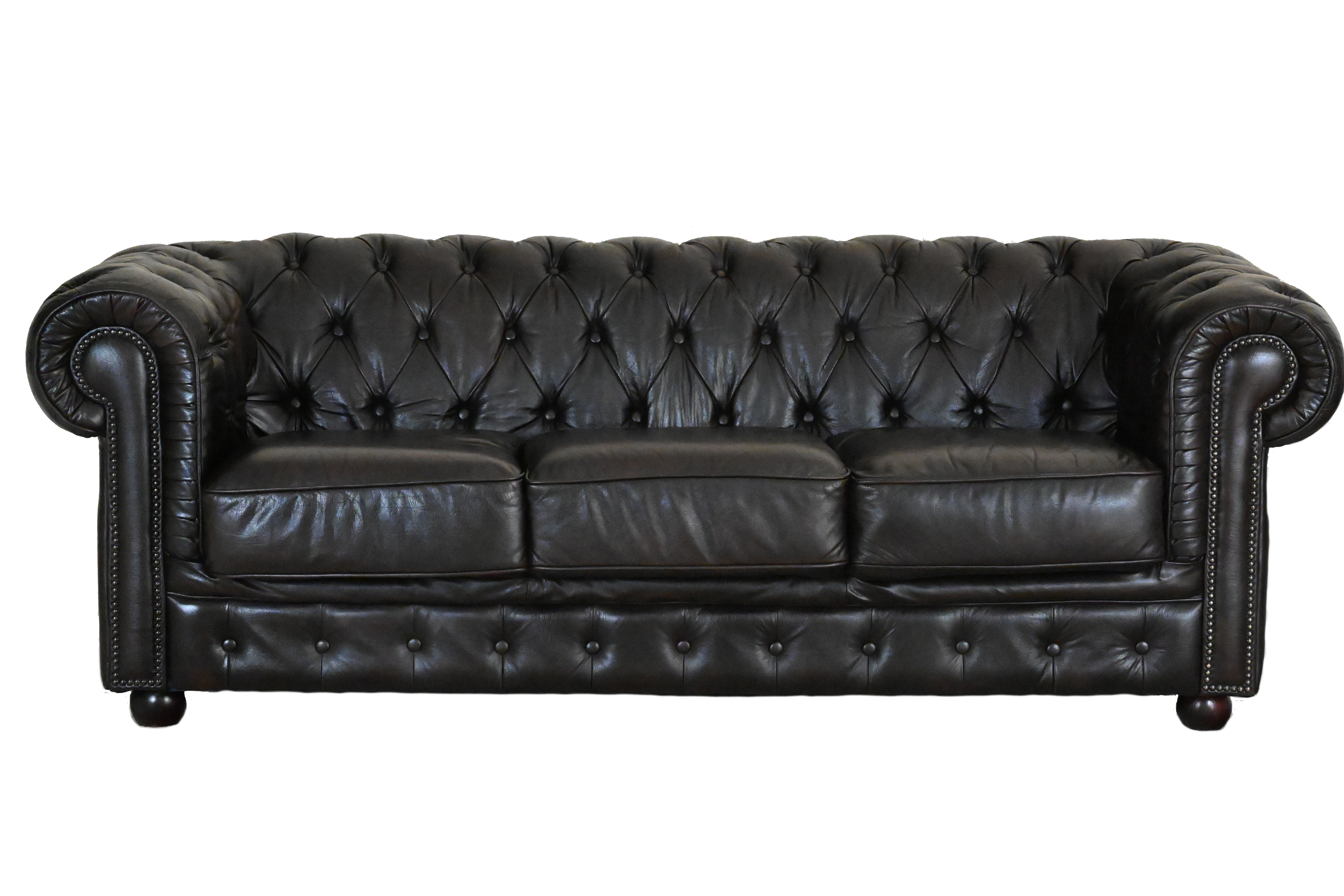 Ontdek deze gerenoveerde 3-zits Chesterfield bank in antiek chocoladebruin. Zachte rugleuning en medium zitcomfort. Een stijlvolle blikvanger .