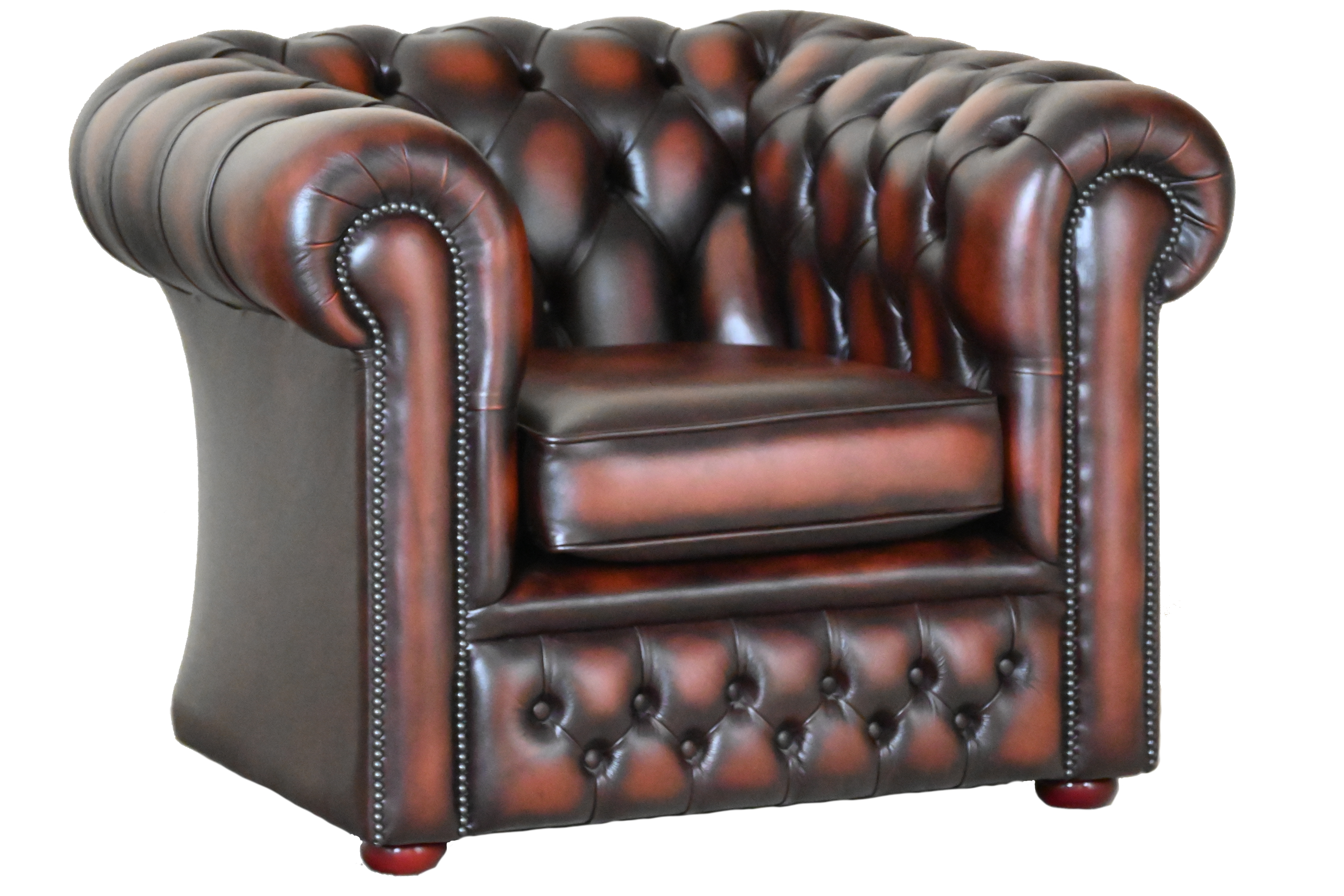 Ontdek deze prachtige gebruikte Full Size Chesterfield lowback stoel in vrijwel nieuwstaat. Comfortabel, duurzaam en voordelig geprijsd. Inclusief garantie!