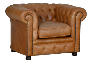 Stijlvolle Chesterfield Lowback in toffee Vintage leder. Comfortabel, duurzaam én met garantie. In topstaat. Een milieubewuste keuze!