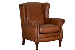 Elegante gebruikte Chesterfield oorfauteuil in compact formaat. Gemaakt van luxe leer, uitstekend zitcomfort en perfect voor kleinere personen.